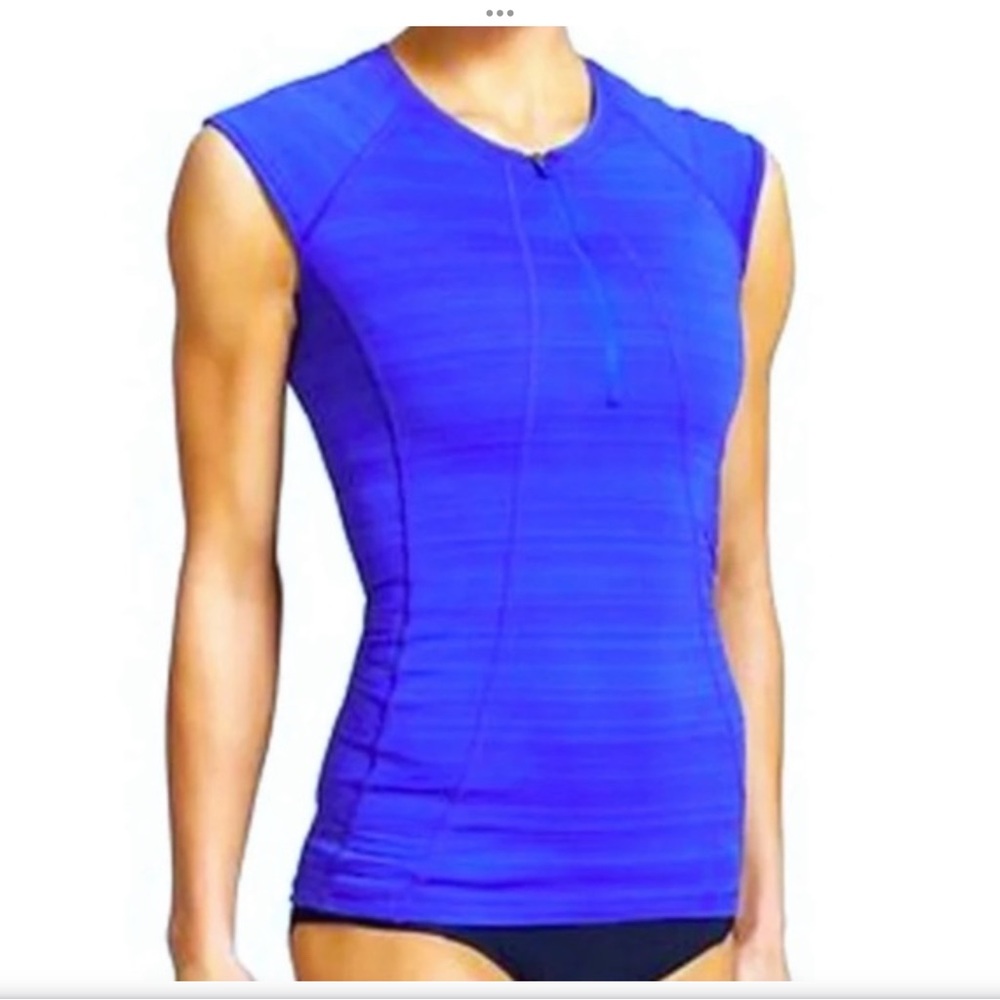Athleta Royal Blue Women's Muscle Tee